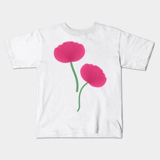 Pink Peonies Kids T-Shirt